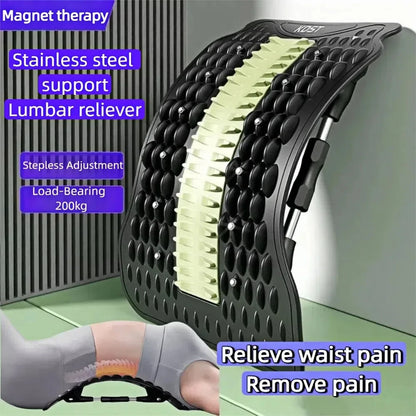 12 Magnets Lumbar Vertebrae Relaxer Humpback Correction Shaping Back Massager Traction Back Pain Relief Back Cracking Device