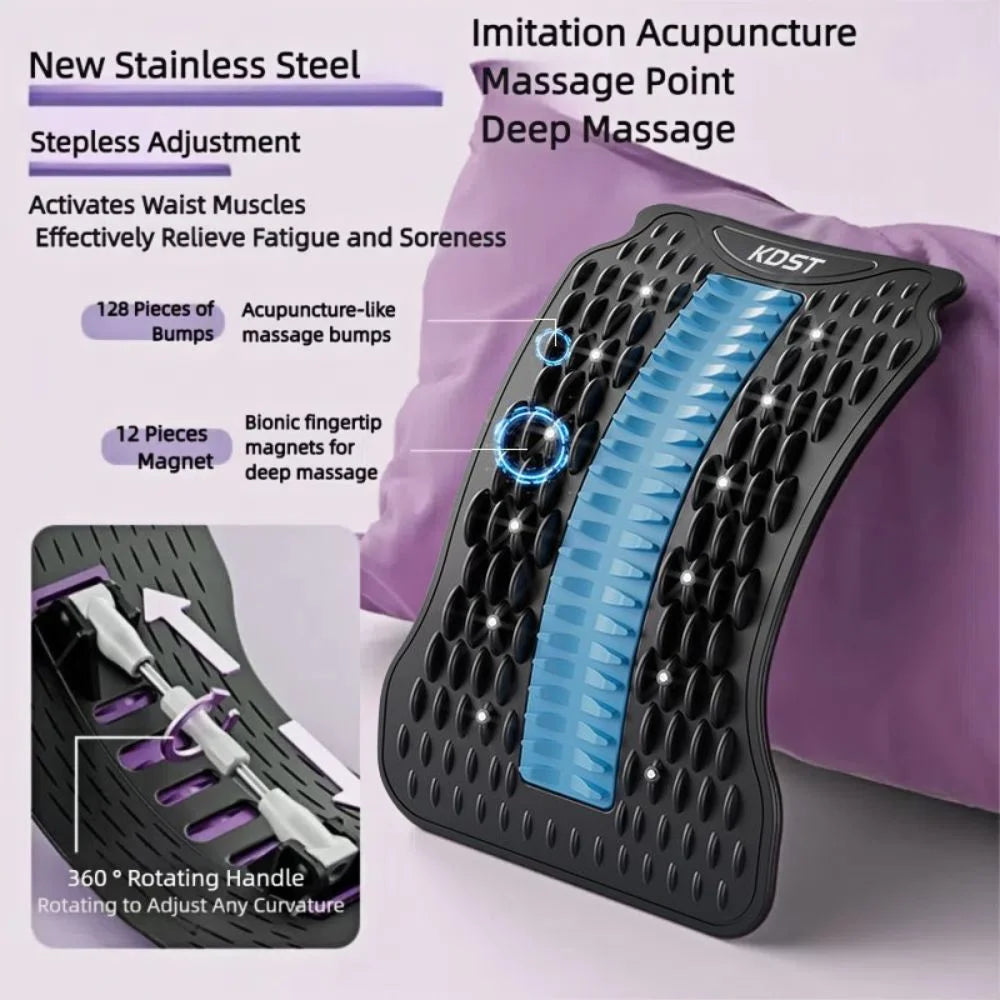 12 Magnets Lumbar Vertebrae Relaxer Humpback Correction Shaping Back Massager Traction Back Pain Relief Back Cracking Device