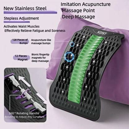 12 Magnets Lumbar Vertebrae Relaxer Humpback Correction Shaping Back Massager Traction Back Pain Relief Back Cracking Device