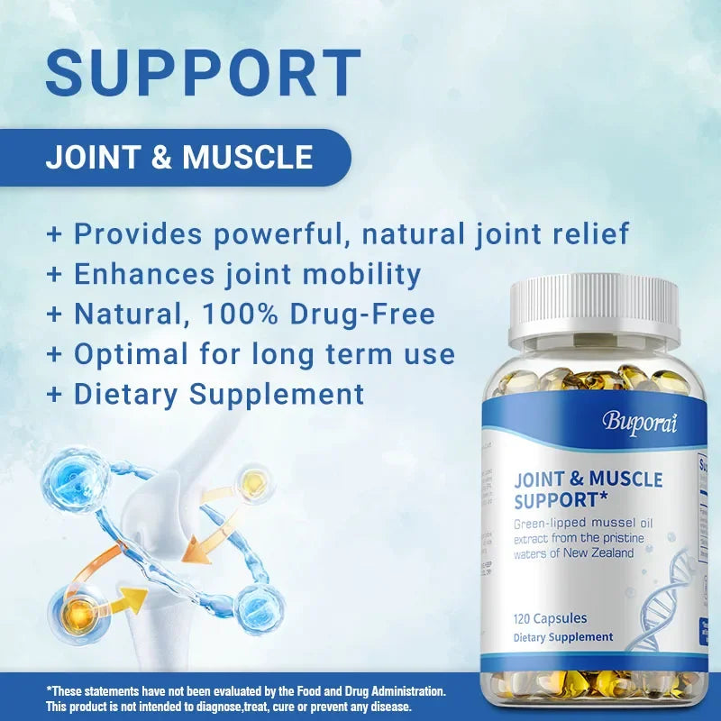Joint and Muscle Support - Relieves Muscle Pain, Improves Mobility, Support Joints, Bone and Muscle Health, Replenish Joints